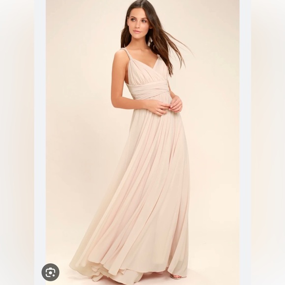 Carte Blanche Blush Pink Maxi Dress-NEW with tags! - Picture 4 of 5